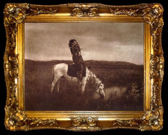 framed  Edward Sherrif Curtis An Oasis in the Badlands, ta009-2